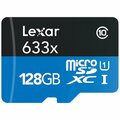 Lexar Media Lexar  128GB High-Performance 633x UHS-I microSDXC Memory Card with SD Adapter LE25363
